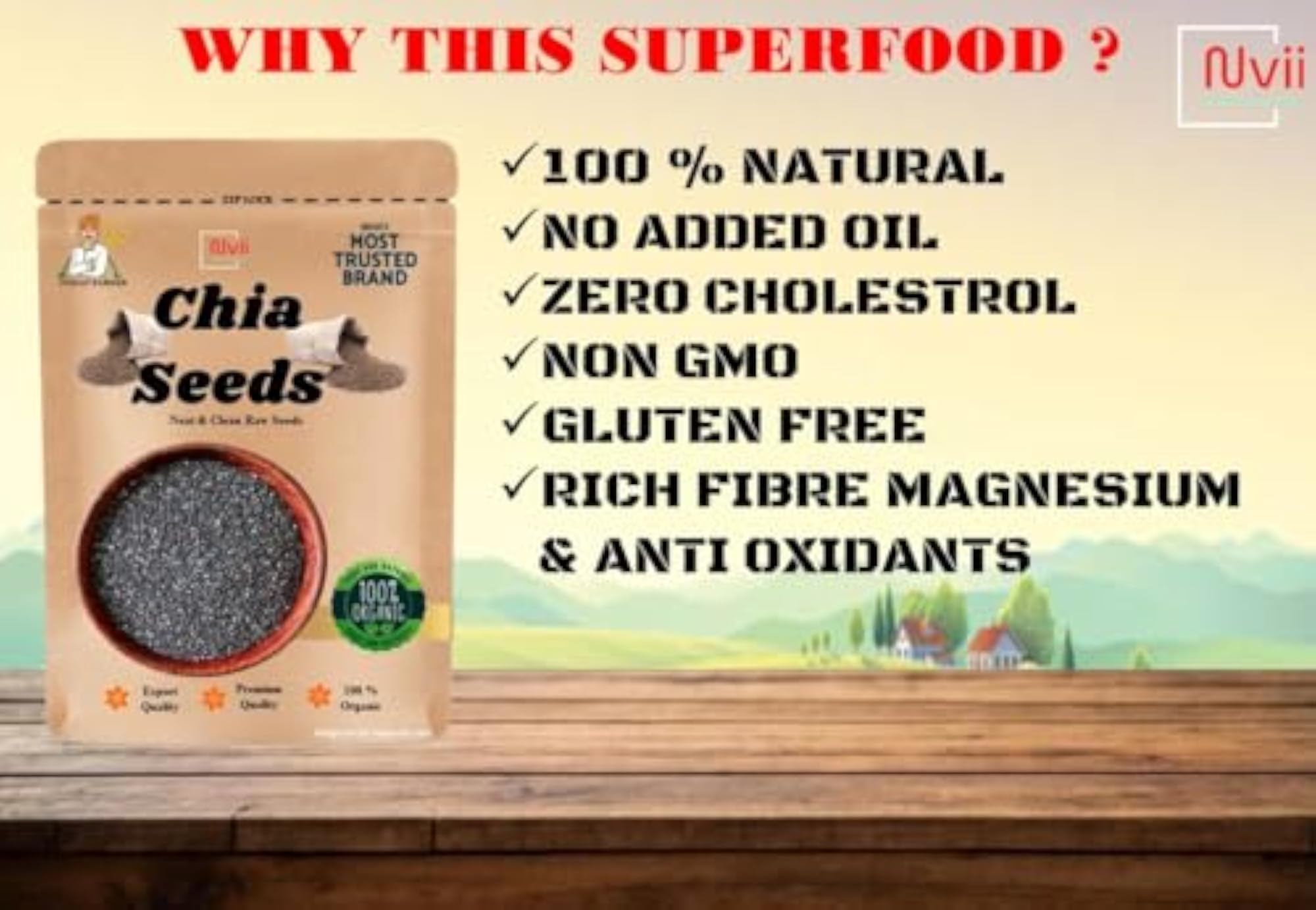 Chia Seeds - 150 gm Healthy Diet Food